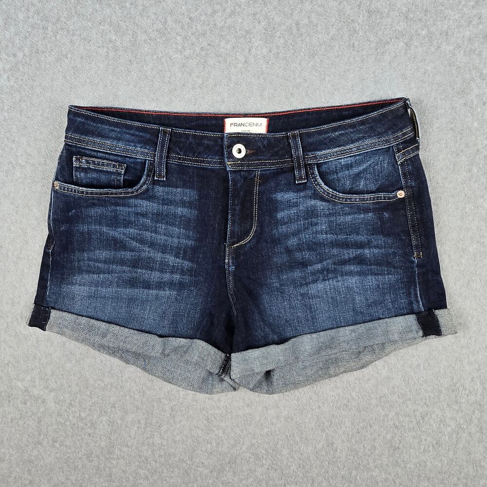 Fran Denim Womens 30 Molly Cuffed Hem Jean Shorts